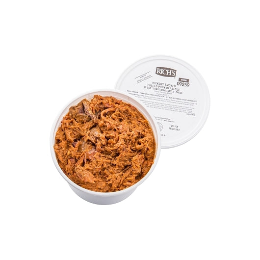 Smokehouse Traditional Style Barbecue Pulled Pork Tub, 4 x 5 lb Case - Frozen Meat & Seafood