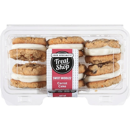 Our Specialty Rich's Carrot Cake with Cream Cheese Filling, 9 x 0.484 lb Case - Bakery & Desserts