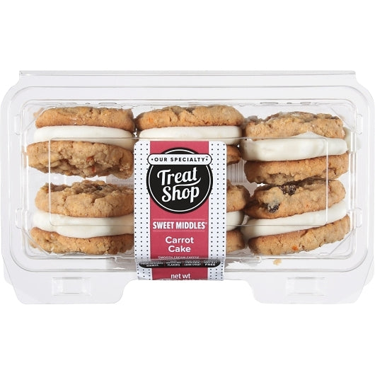 Our Specialty Rich's Carrot Cake with Cream Cheese Filling, 9 x 0.484 lb Case - Bakery & Desserts