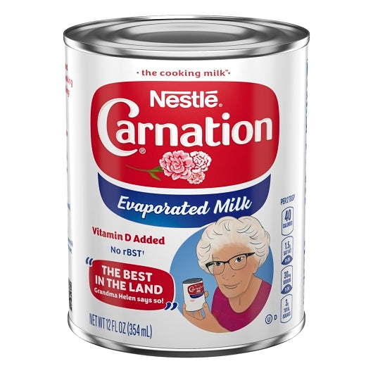 Carnation Nestle Kosher Evaporated Milk, 24 x 12 fl oz Case - Pantry Ingredients