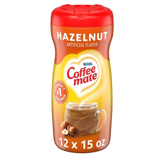 Nestle Coffee-mate Coffee Hazelnut Powder Creamer, 12 x 14.991 oz Case - Coffee & Tea