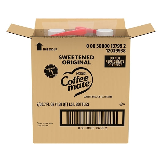 Nestle Coffee-mate Coffee Sweetened Original Pump Concentrate Liquid Creamer, 2 x 1.58 QT Case - DOT product image 5