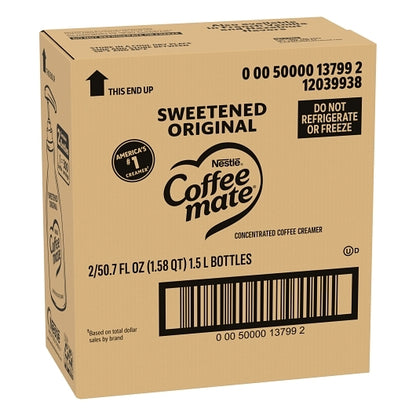 Nestle Coffee-mate Coffee Sweetened Original Pump Concentrate Liquid Creamer, 2 x 1.58 QT Case - DOT product image 6