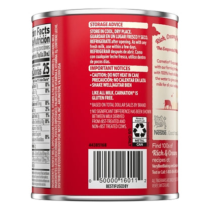 Carnation Nestle Evaporated Fat Free Milk, 24 x 12 fl oz Case - DOT product image 6