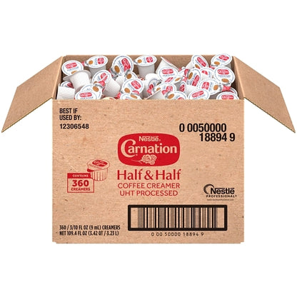 Carnation Nestle Single Serve Half & Half Creamers, 360 x 0.304 fl oz Case - DOT product image 4