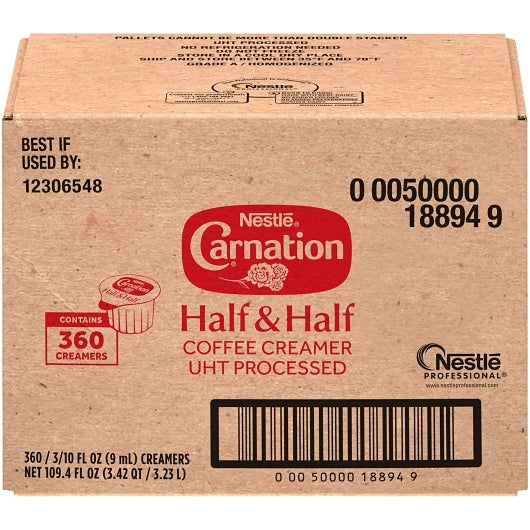 Carnation Nestle Single Serve Half & Half Creamers, 360 x 0.304 fl oz Case - DOT product image 5