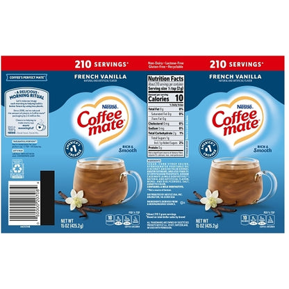 Coffee-mate Coffee Creamer French Vanilla Powder Creamer, 6 x 15 oz Case - DOT product image 8