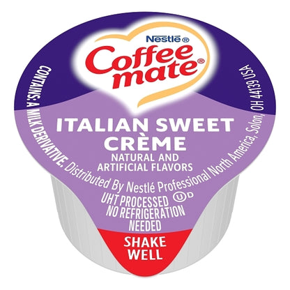 Coffee Mate Italian Sweet Creme Single Serve Liquid Creamer, 180 x 180 x 0.375 fl oz Case - DOT product image 2