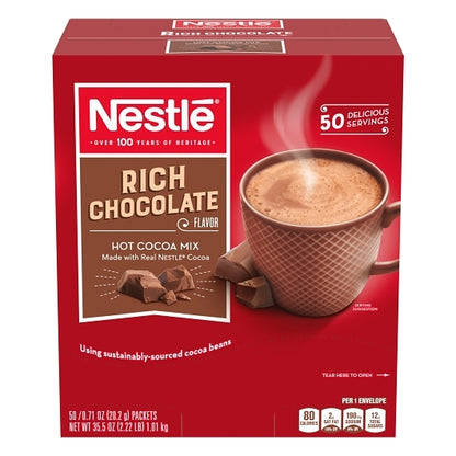 Nestle Rich Chocolate Hot Cocoa Mix, 6 x 50 x 0.71 oz Case - DOT product image 2
