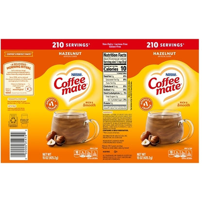 Coffee-mate Coffee Creamer Hazelnut Powder Creamer, 6 x 15 oz Case - DOT product image 8