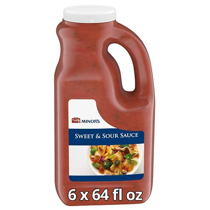Minors Sweet N Ready to Use Sweet & Sour Sauce, 6 x 0.5 GA Case - Condiments & Sauces