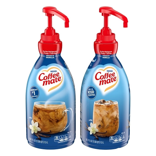 Coffee Mate French Vanilla Pump Concentrate Liquid Creamer, 2 x 1.58 QT Case - DOT product image 2