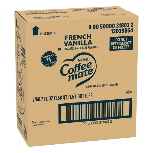 Coffee Mate French Vanilla Pump Concentrate Liquid Creamer, 2 x 1.58 QT Case - DOT product image 6
