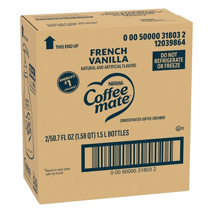 Coffee Mate French Vanilla Pump Concentrate Liquid Creamer, 2 x 1.58 QT Case - DOT product image 6