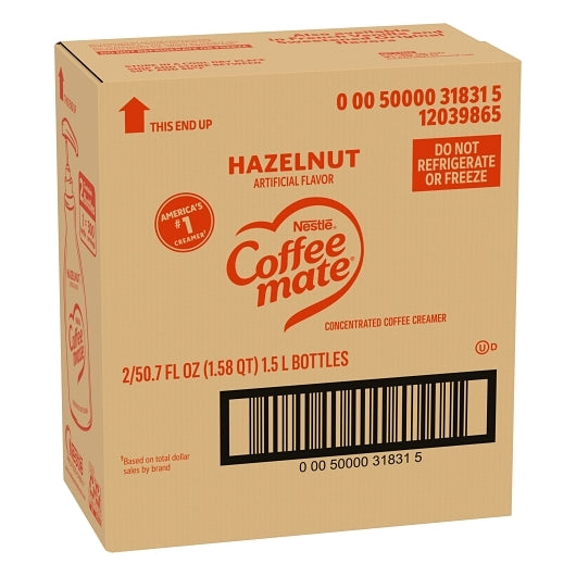 Nestle Coffee-mate Coffee Hazelnut Pump Concentrate Liquid Creamer, 2 x 1.58 QT Case - DOT product image 6