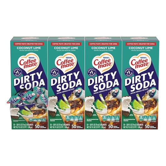 Coffee Mate Dirty Soda Coconut Lime Coffee Creamer, 4 x 18.7 fl oz Case - Coffee & Tea - image 2