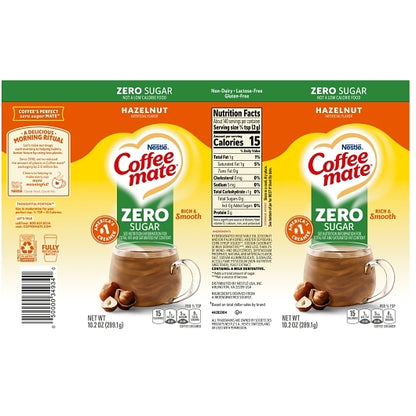 Coffee-Mate Sugar Free Hazelnut Powder Creamer, 6 x 10.2 oz Case - DOT product image 8
