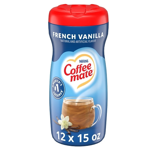 Nestle Coffee-mate Coffee French Vanilla Powder Creamer, 12 x 15 oz Case - Coffee & Tea