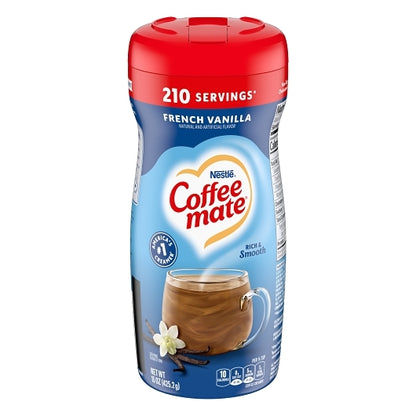 Nestle Coffee-mate Coffee French Vanilla Powder Creamer, 12 x 15 oz Case - DOT product image 2