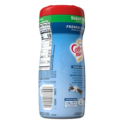 Coffee-Mate Coffee Creamer Sugar Free French Vanilla Powder Creamer, 6 x 10.2 oz Case - DOT product image 6