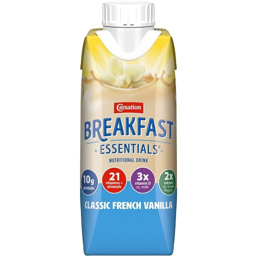 Carnation Breakfast Essentials Ready To Drink Vanilla Beverage, 4 x 6 x 8 fl oz Case - Nutrition Drinks