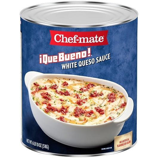 Chef Mate Que White Queso Sauce, 6 x 106 oz Case - DOT product image 2