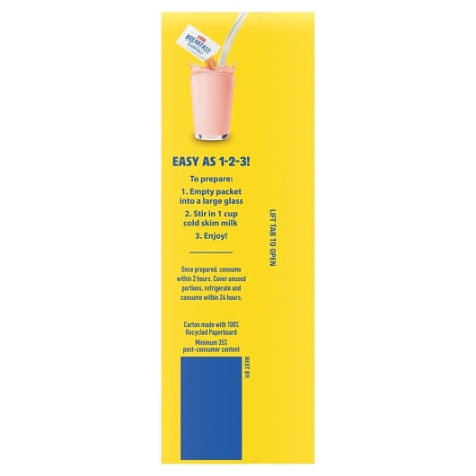 Carnation Nestle Strawberry Breakfast Essentials Drink Mix, 6 x 12.6 oz Case - DOT product image 4