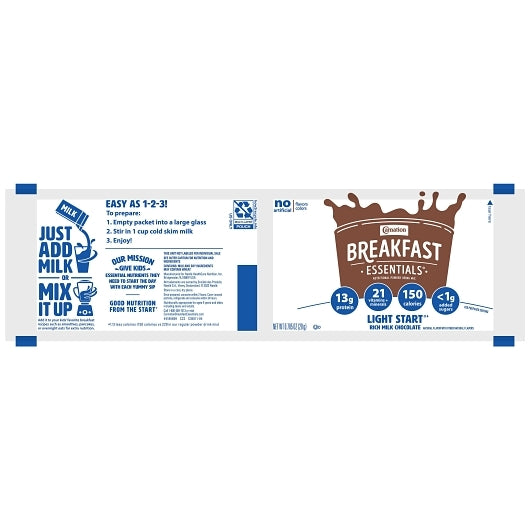 Carnation Instant Breakfast, No Sugar Added, Chocolate Flavor (Pack Of 8) - DOT product image 4