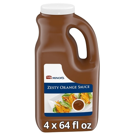Minors Zesty Orange Ready to Use Zesty Orange Sauce, 4 x 0.5 GA Case - Condiments & Sauces