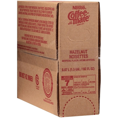 Coffee-Mate Hazelnut Liquid Creamer, 3 x 3 x 0.5 GA Case - DOT product image 3