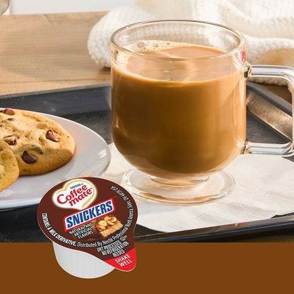 Coffee Mate Snickers Single Serve Liquid Creamer, 4 x 18.7 fl oz Case - DOT product image 4
