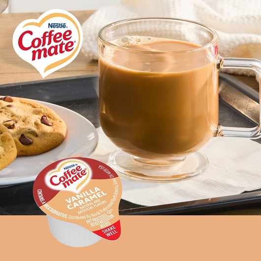 NESTLE COFFEE-MATE Coffee Vanilla Caramel Single Serve Liquid Creamer, 180 x 180 x 0.002 fl oz Case - DOT product image 4
