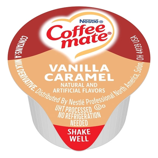 NESTLE COFFEE-MATE Coffee Vanilla Caramel Single Serve Liquid Creamer, 180 x 180 x 0.002 fl oz Case - DOT product image 2