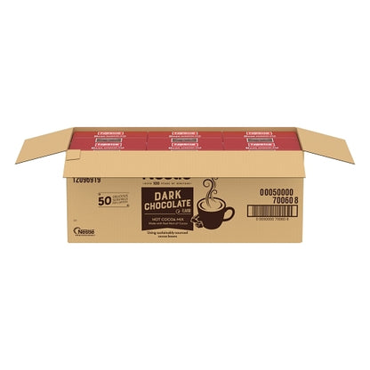 Nestle Dark Rich Hot Cocoa Mix, 6 x 50 x 0.713 oz Case - DOT product image 5