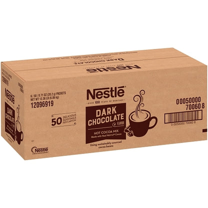 Nestle Dark Rich Hot Cocoa Mix, 6 x 50 x 0.713 oz Case - DOT product image 6
