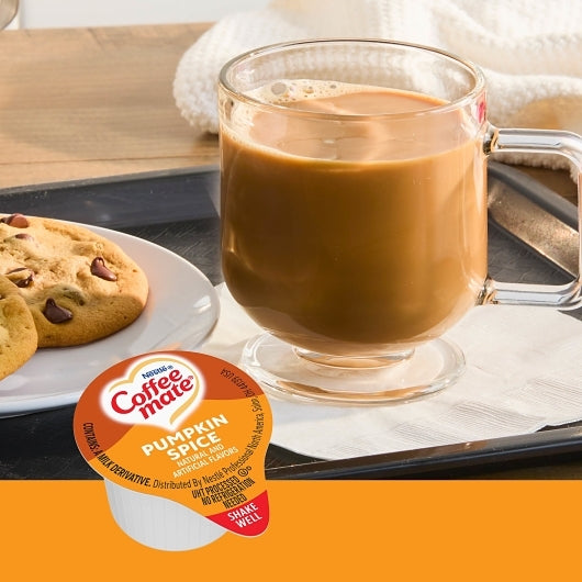 Coffee Mate Pumpkin Spice Flavor Liquid Coffee Creamer Single Serve, 4 x 18.7 fl oz Case - DOT product image 4