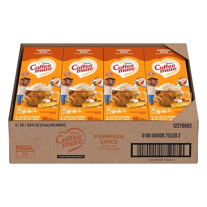 Coffee Mate Pumpkin Spice Flavor Liquid Coffee Creamer Single Serve, 4 x 18.7 fl oz Case - DOT product image 5