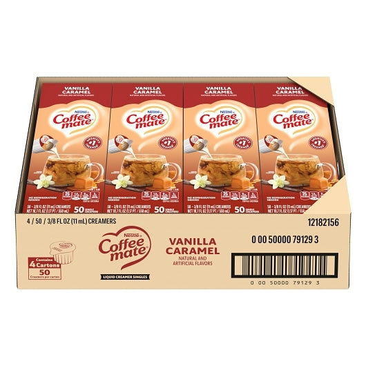 Coffee Mate Vanilla Caramel Single Serve Liquid Creamer, 4 x 18.7 fl oz Case - DOT product image 5