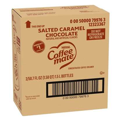 Nestle Coffee Salted Caramel Chocolate Pump Concentrate Liquid Creamer, 2 x 1.58 QT Case - DOT product image 6