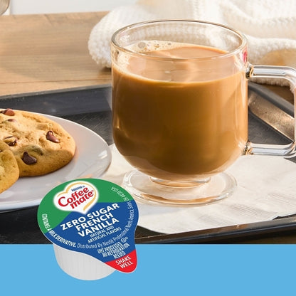 NESTLE COFFEE-MATE Coffee Zero Sugar French Vanilla Single Serve Liquid Creamer, 4 x 18.7 fl oz Case - DOT product image 4