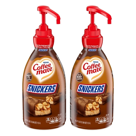 Coffee Mate LIQUID SNICKERS, 2 x 1.58 QT Case - DOT product image 2