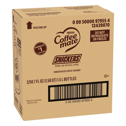 Coffee Mate LIQUID SNICKERS, 2 x 1.58 QT Case - DOT product image 6