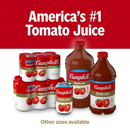 Campbells JUICE TOMATO 48 5.5Z, 8 x 33 fl oz Case - DOT product image 6