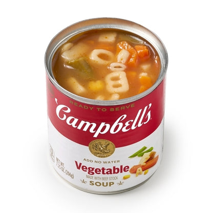 Campbell's Classic Vegetable Shelf Stable Soup, 24 x 7.25 oz Case - Prepared Foods