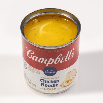 Campbell's Classic Low Sodium Chicken Noodle Soup, 24 x 7.25 oz Case - Prepared Foods