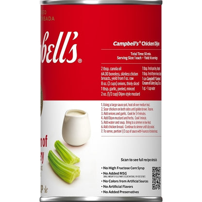 Campbells Condensed Cream Classic Cream Of Celery Condensed Shelf Stable Soup, 12 x 50 oz Case - DOT product image 7