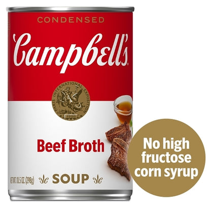 Campbell's Condensed Soup Red & White Beef Broth, 12 x 10.5 oz Case - Prepared Foods
