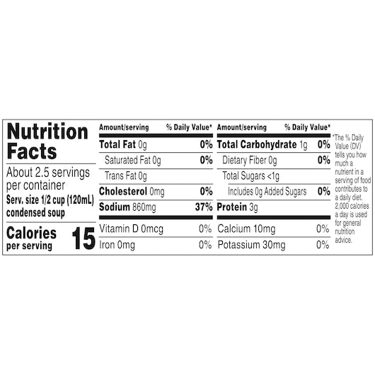 Campbells Condensed Beef Condensed Soup Red & White Beef Broth, 12 x 10.5 oz Case - DOT product image 8