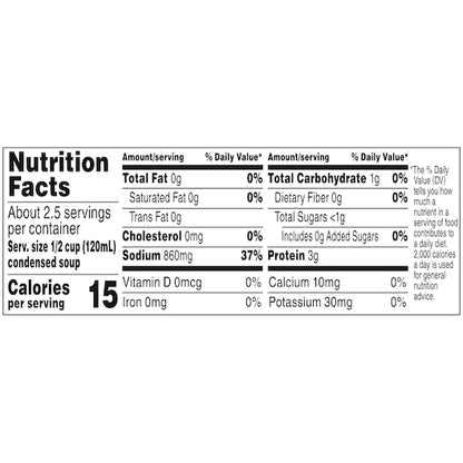 Campbells Condensed Beef Condensed Soup Red & White Beef Broth, 12 x 10.5 oz Case - DOT product image 8