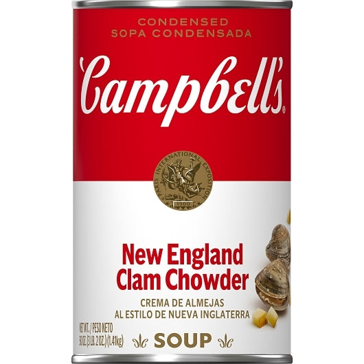 Campbells Condensed New Classic New England Clam Chowder Condensed Soup, 12 x 50 oz Case - DOT product image 2